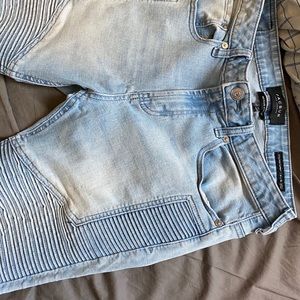 Pacsun Skinny Stacked Blue/Light Blue Jeans 30x30